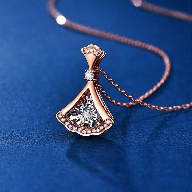 Sculptor Necklace | 18k Rose Gold Plated