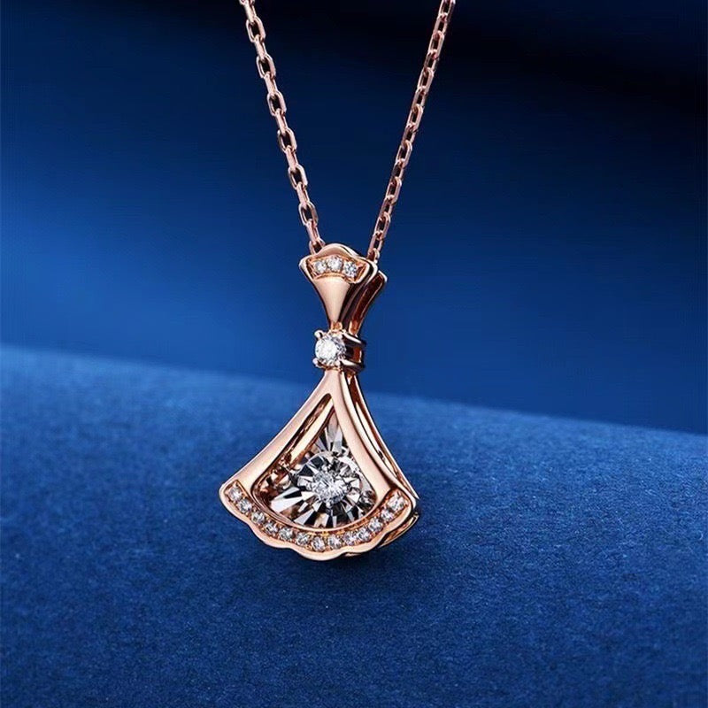 Sculptor Necklace | 18k Rose Gold Plated