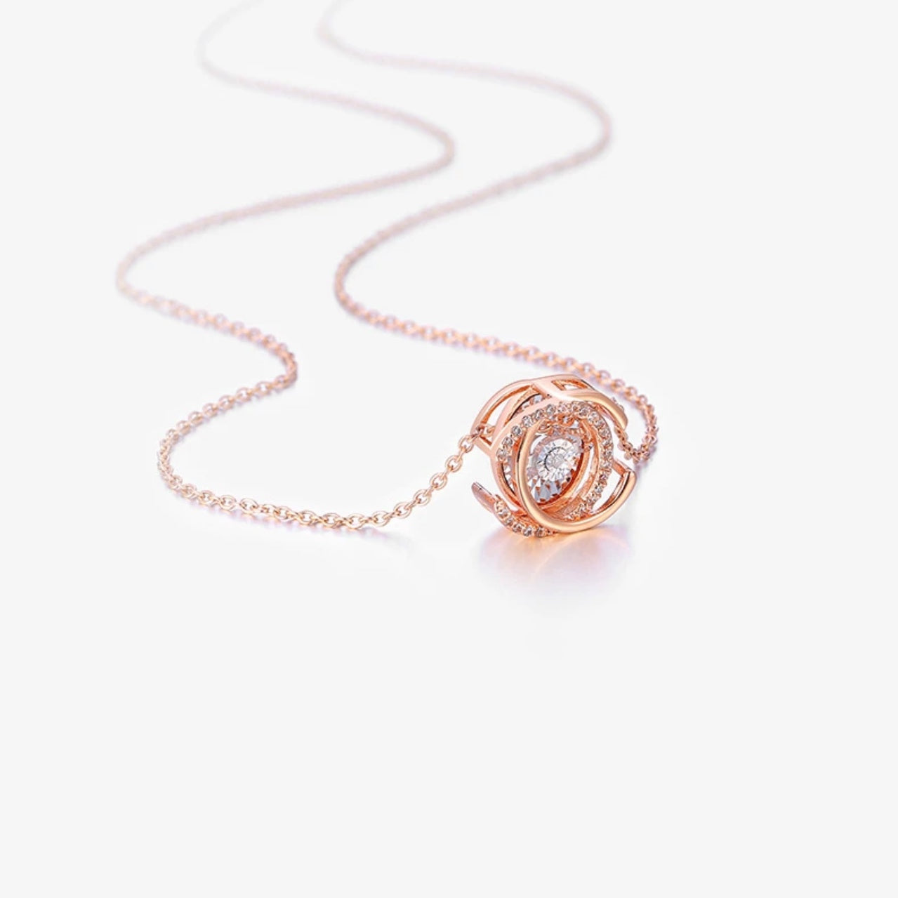 Triangulum Necklace | 18k Rose Gold Plated