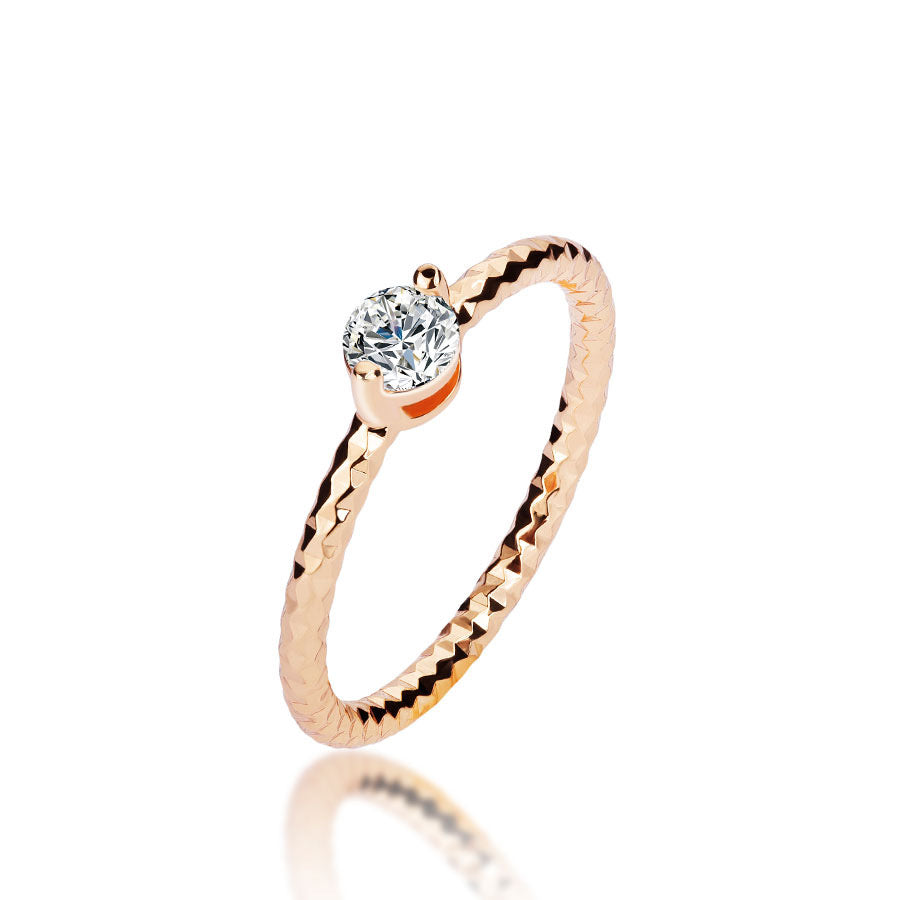 Crater Ring | 18k Rose Gold Plated