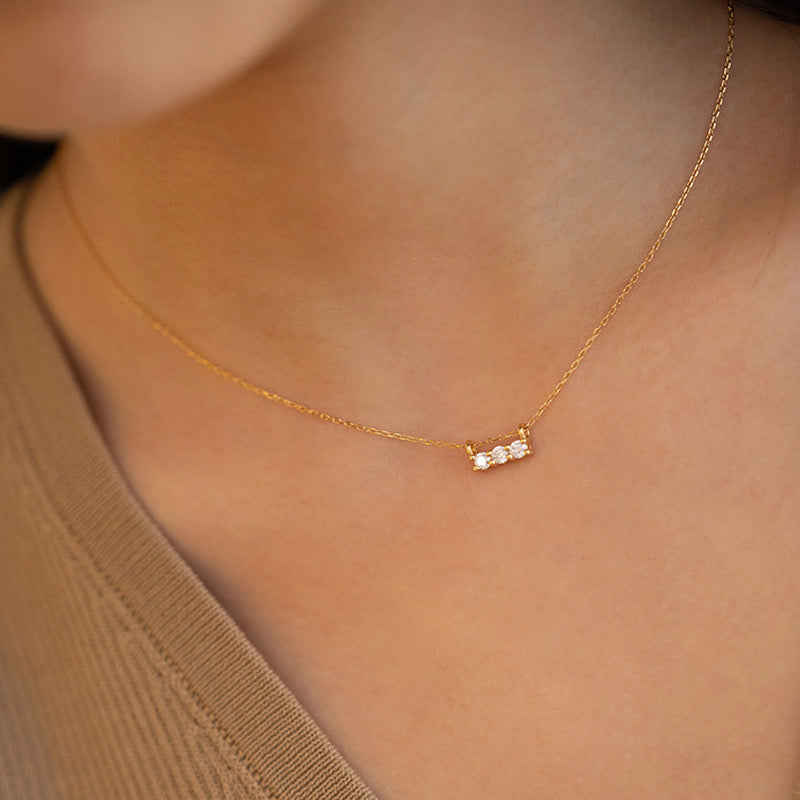 Telescopium Necklace | 18k Rose Gold Plated