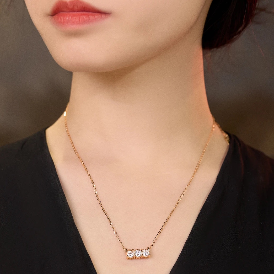 Telescopium Necklace | 18k Rose Gold Plated