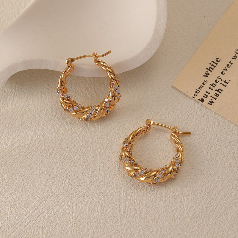 Tarandus Earrings | 18k Rose Gold Plated