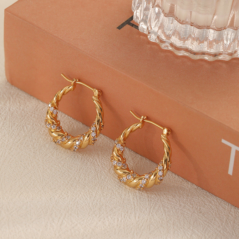 Tarandus Earrings | 18k Rose Gold Plated