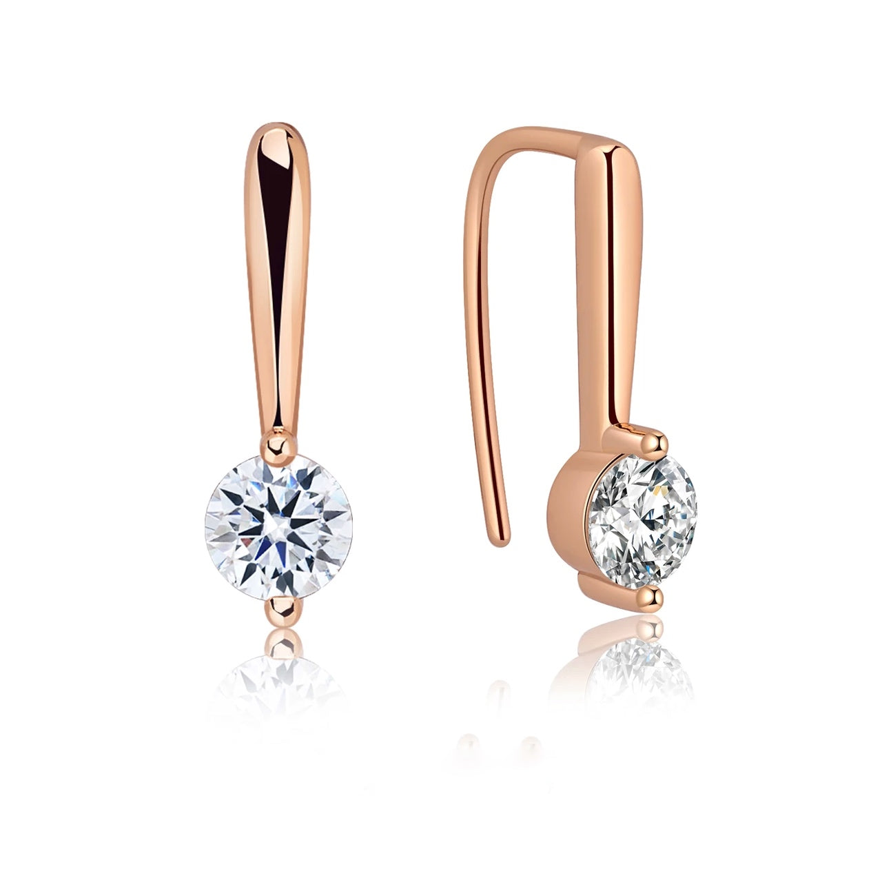 Quadrans Earrings | 18k Rose Gold Plated