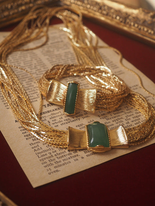 Thea Necklace Set | 24k Gold Plated