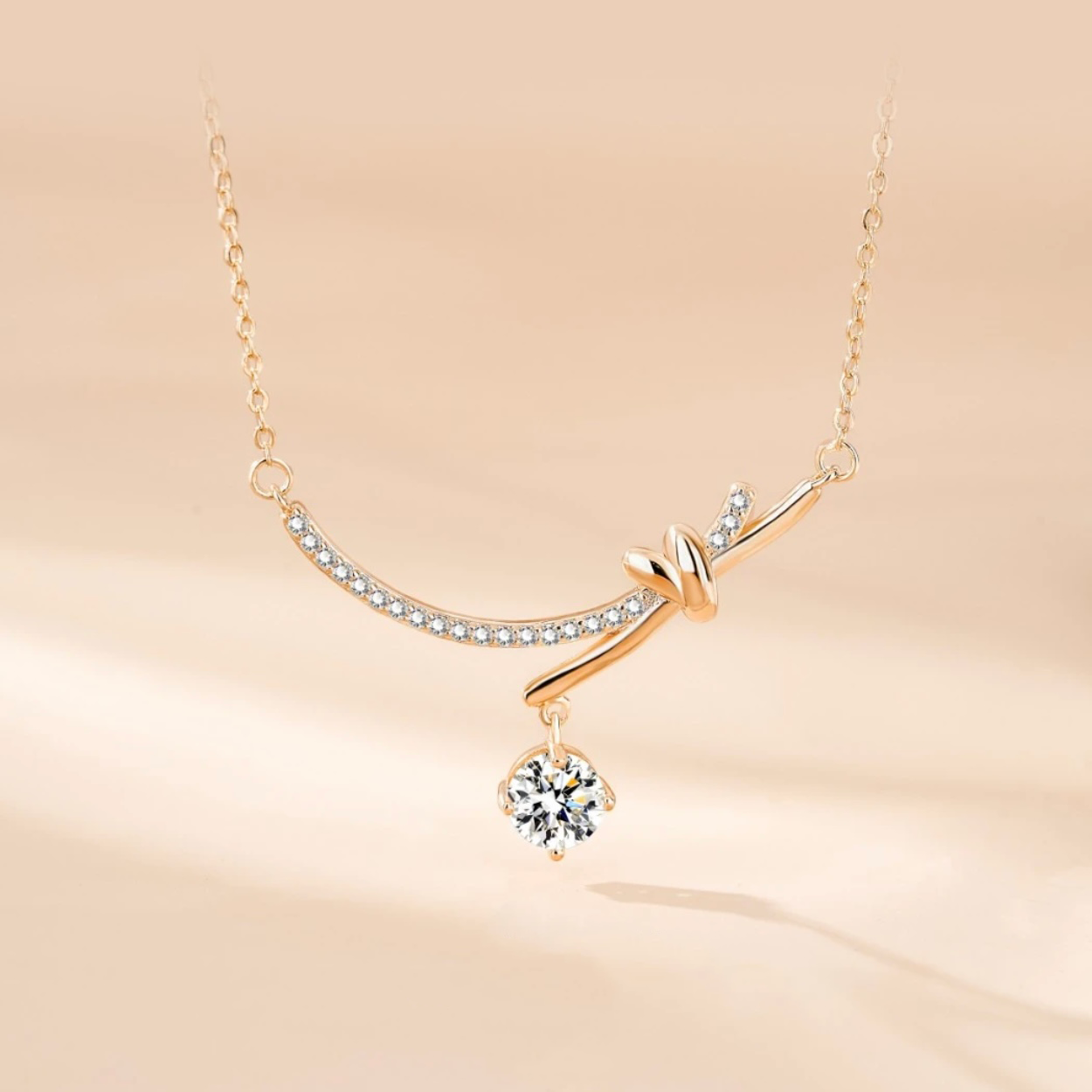 Liesel Necklace | 18k Rose Gold Plated