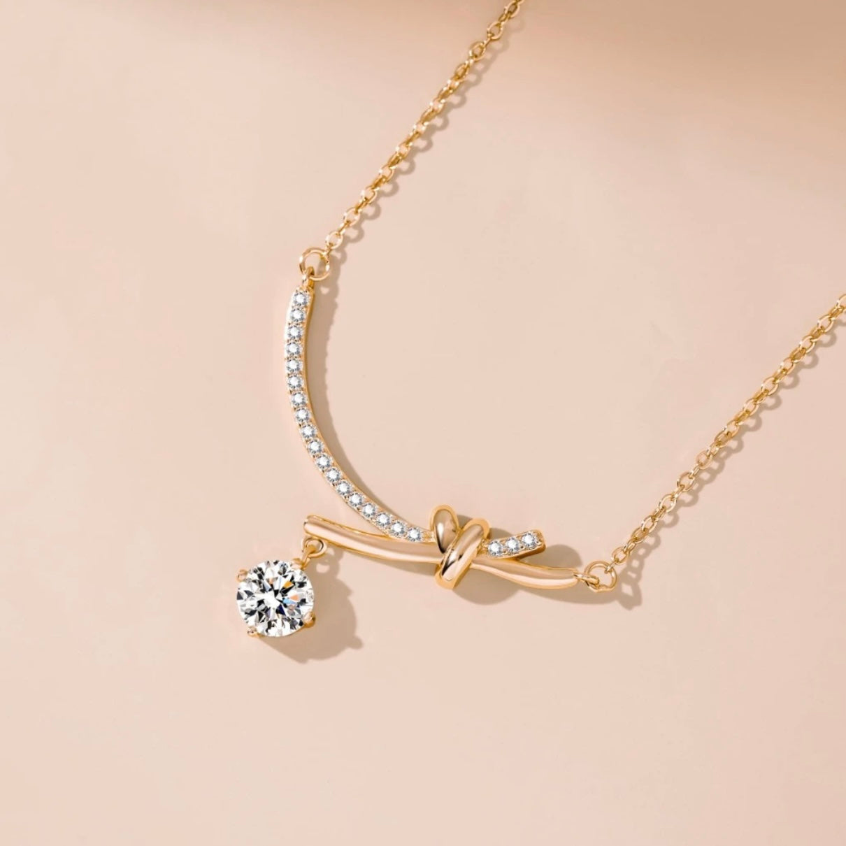 Liesel Necklace | 18k Rose Gold Plated