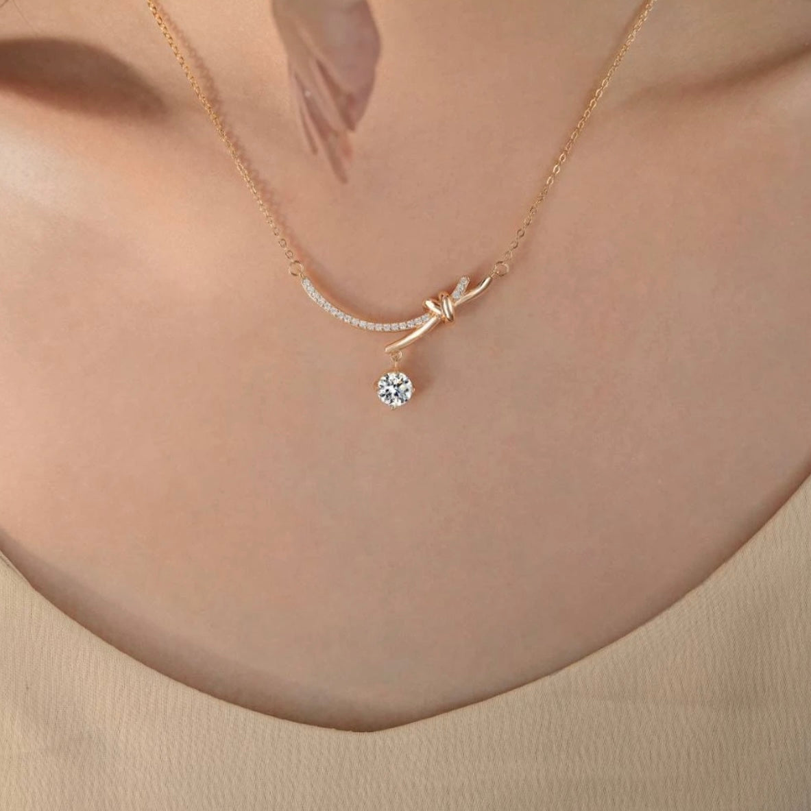 Liesel Necklace | 18k Rose Gold Plated