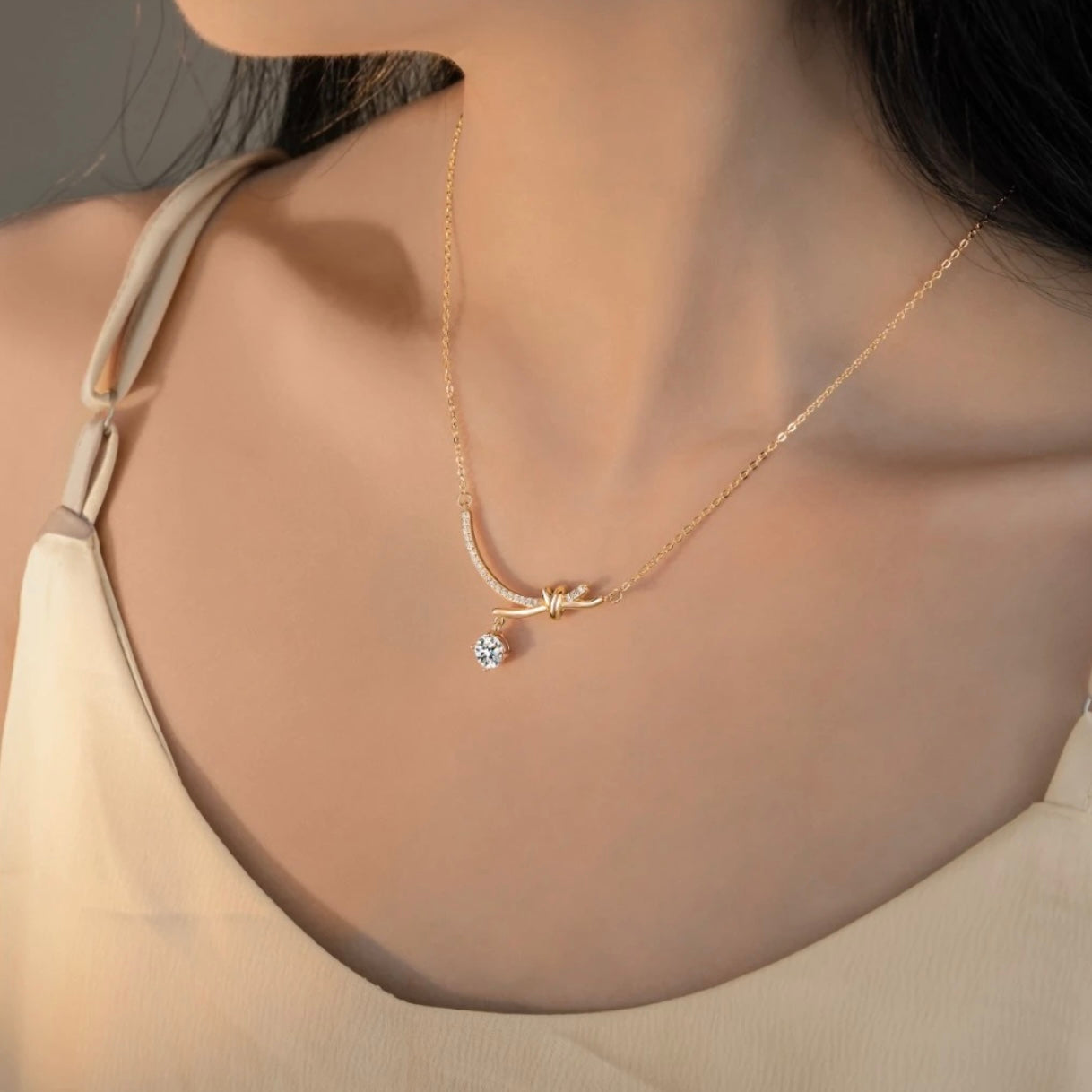 Liesel Necklace | 18k Rose Gold Plated